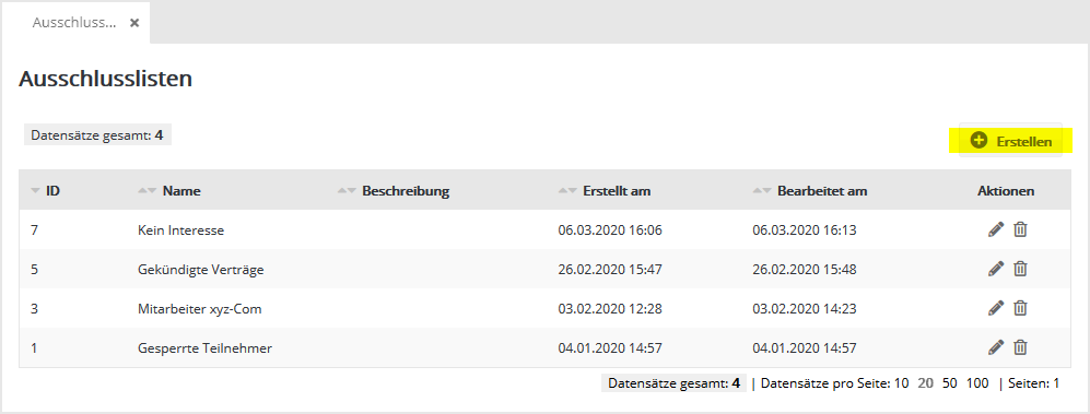 Abonnentenlisten in newsletteragentur